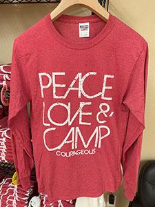 t shirt peace and love