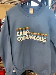 vintage blue sweatshirt