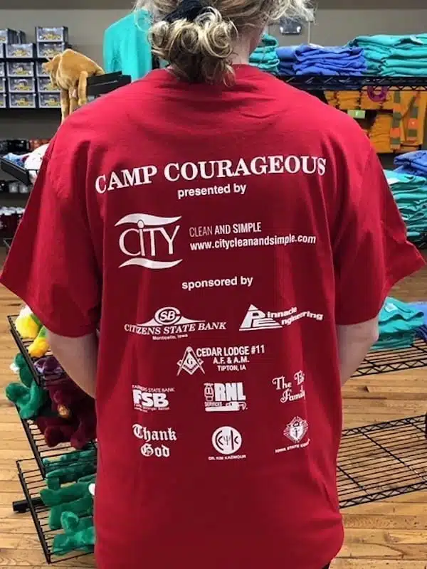 Red Camper t-shirt back