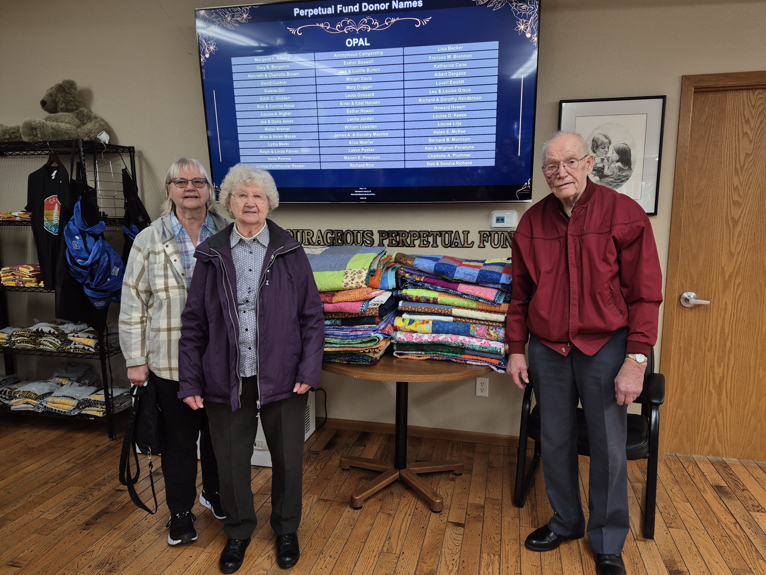 Family Quilting Together