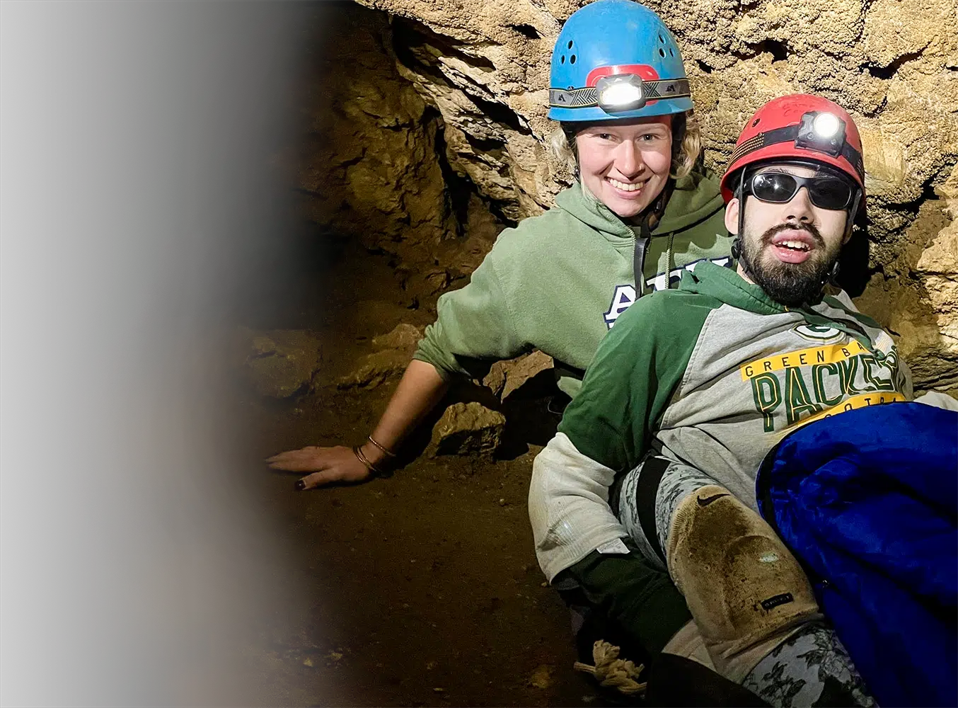 Counselor Camper Caving