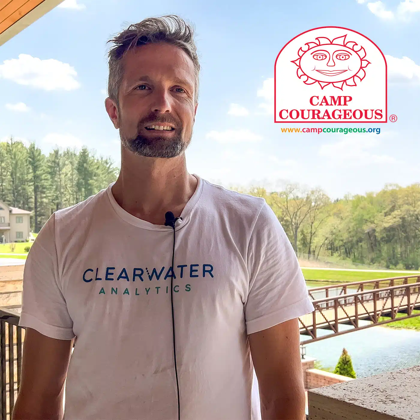 Camp interviews volunteer from Transamerica