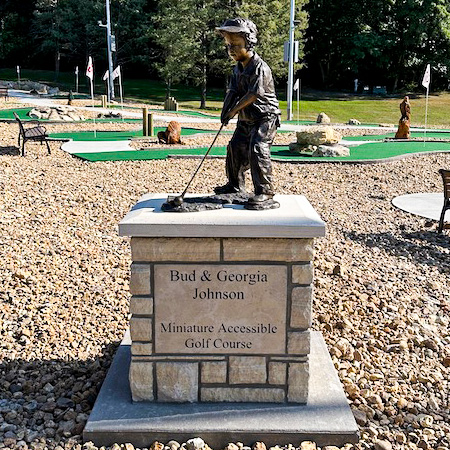 Statue at Miniature Golf Course