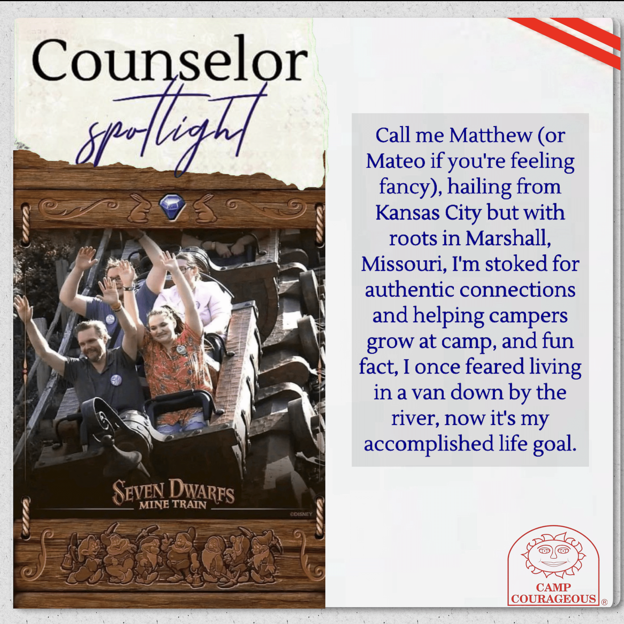 Counselor Spotlight Week – Matthew
