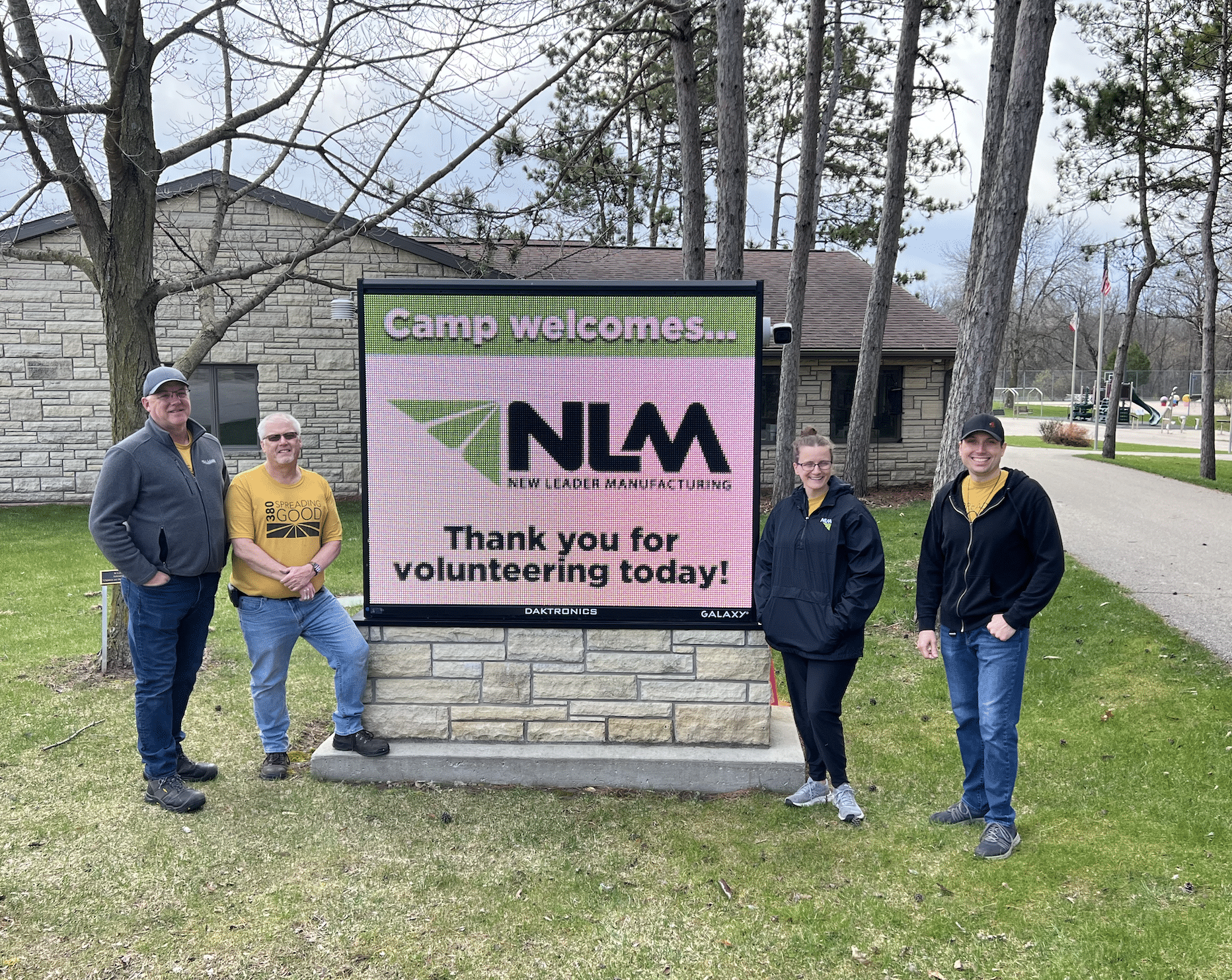 New Leader Manufacturing had a productive day at Camp Courageous
