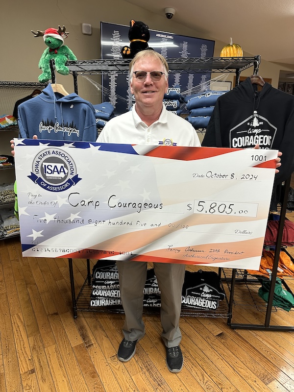 Larry Andreesen, President of the Iowa State Association of Assessors, Raise Funds For Camp Courageous