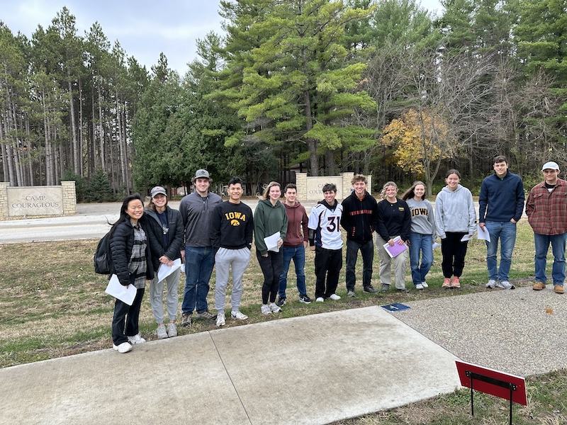 University of Iowa's Continental Crossings Engineers-A Part Of 'Engineers In Action'-Visit & Help Camp-Super Group!