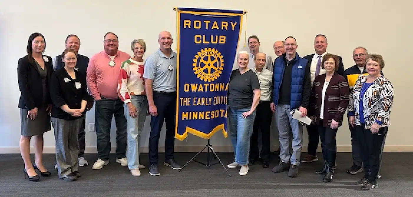 Geoff Stamp Opens A Door At His Owatonna MN Rotary Club