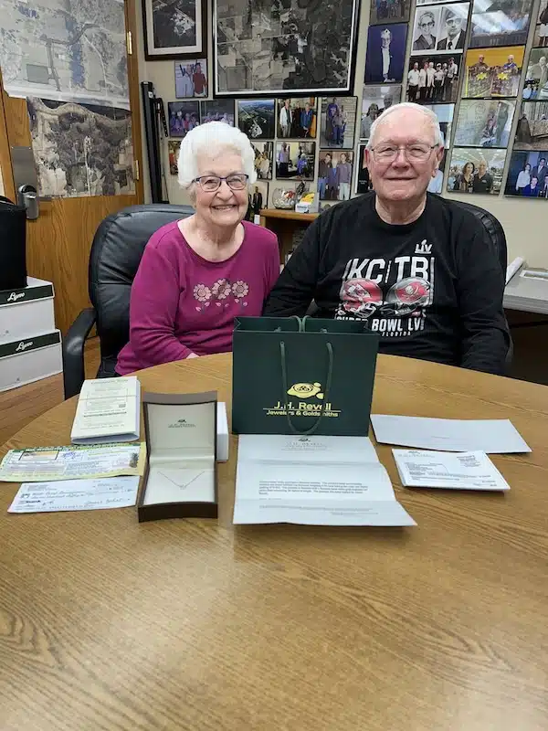 Honorary Board Members Denny & Janet Zahrt of Bettendorf, IA are the first to buy a table for the 2025 Pineapple Gala!