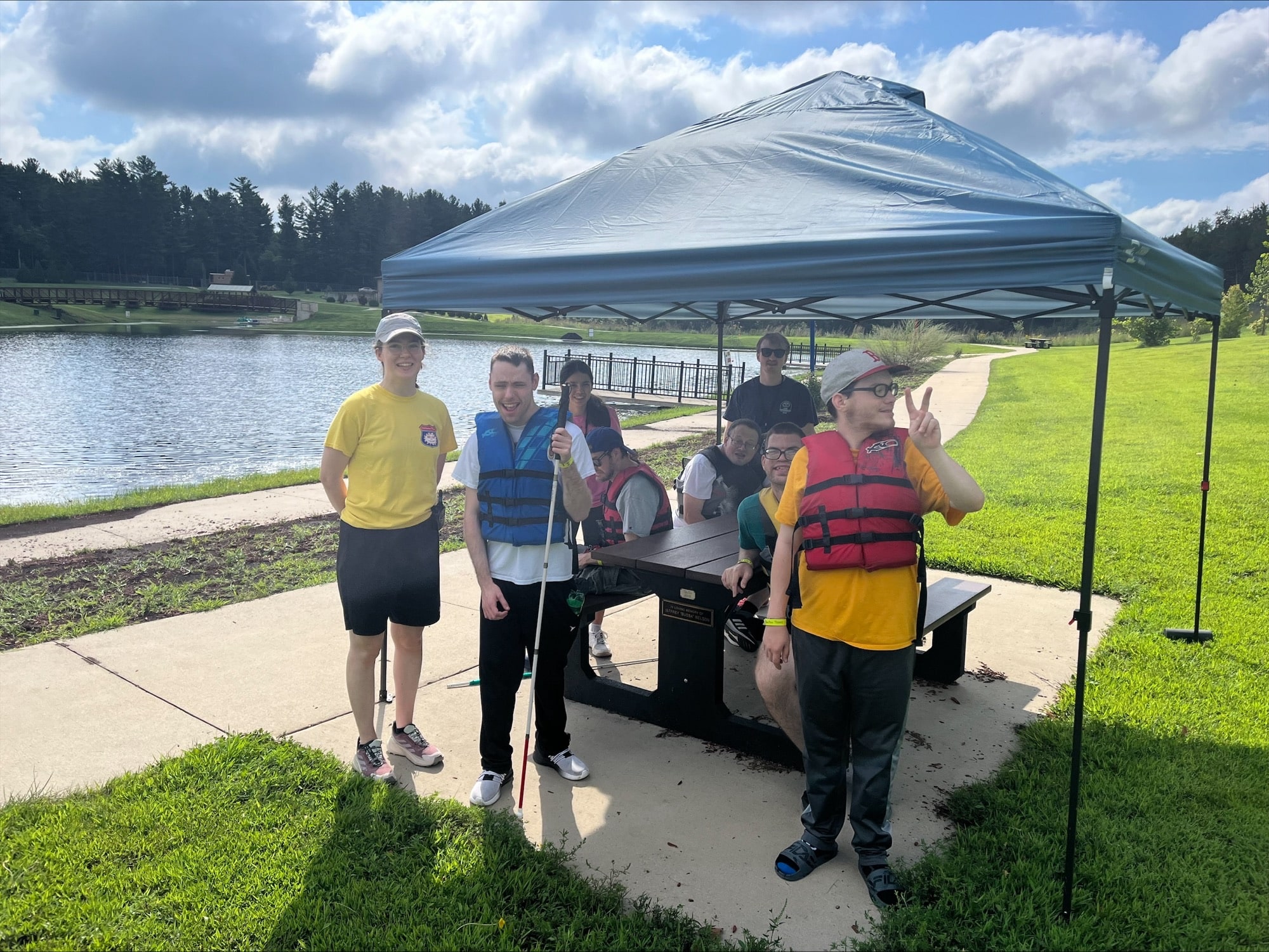 Iowa Community Care Foundation Provides Needed Tents To Camp…Super Organization!