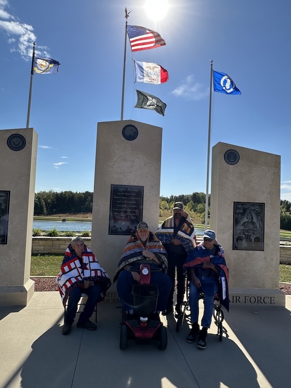 Quilts of Valor Ceremony Held At The Camp Courageous Memorial Park