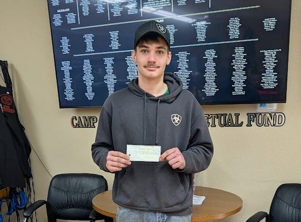 Boe Jones completes Eagle Scout Project- Donates to Camp