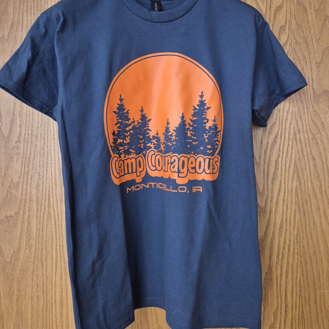 Retro Sunet Camp Courageous T-shirt